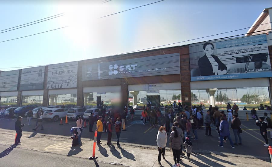 Oficinas del SAT Regional en Toluca.