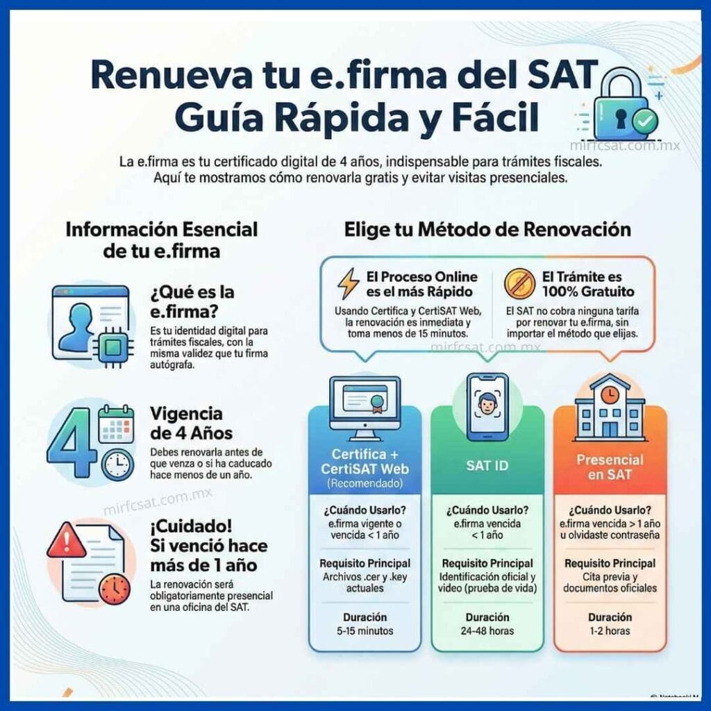 infografia renovacion efirma sat